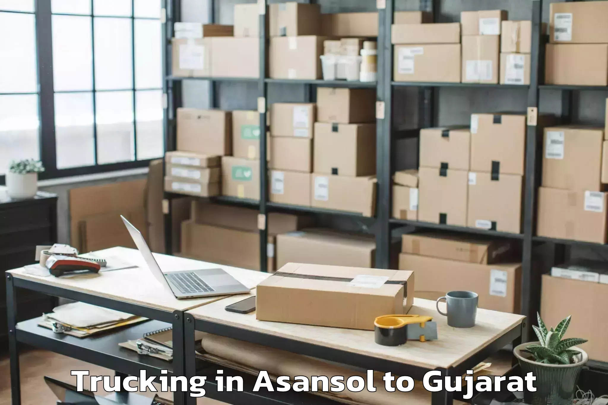 Asansol to Jambusar Trucking Booking